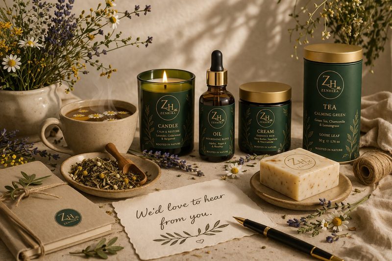 Zenhira products — We'd love to hear from you
